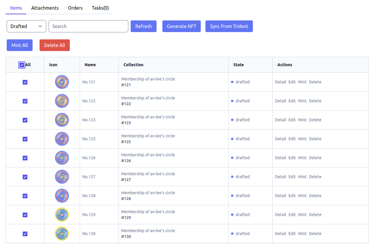 multi-selected-drafted-items
